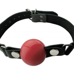 NICKEL FREE SILICONE BALL GAG LARGE RED main
