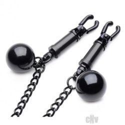 Nipple Clamps With Ball Weights And Chain Black Main