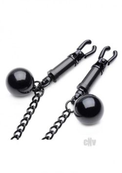 Nipple Clamps With Ball Weights And Chain Black Main