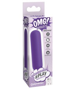 OMG # PLAY RECHARGEABLE BULLET PURPLE main