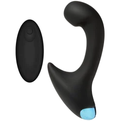 OPTIMALE P-CURVE SILICONE REMOTE RECHARGEABLE BLACK main