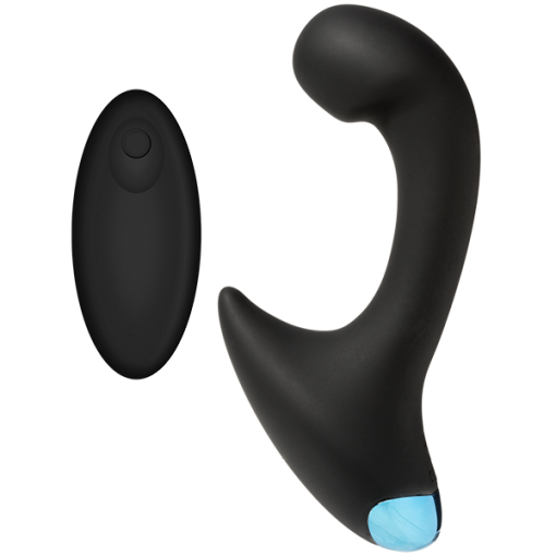 OPTIMALE P-CURVE SILICONE REMOTE RECHARGEABLE BLACK main
