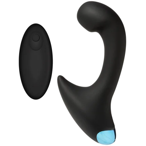 OPTIMALE P-CURVE SILICONE REMOTE RECHARGEABLE BLACK main