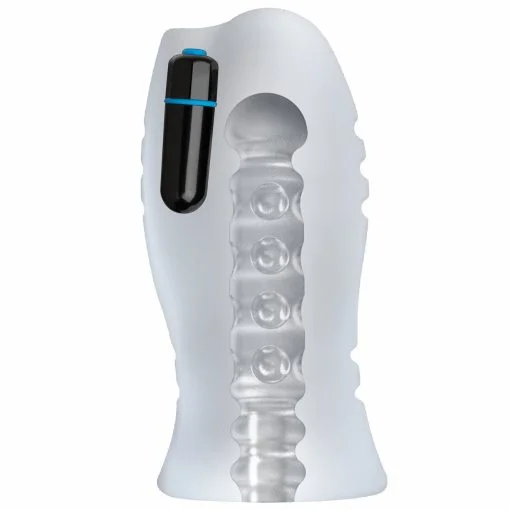 OPTIMALE ULTRASKYN VIBRATING STROKER FROST back