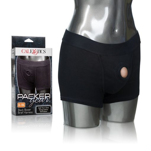 PACKER GEAR BLACK BOXER BRIEF HARNESS XL/2XL main