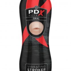 PDX Elite Vibrating Oral Stroker Beige