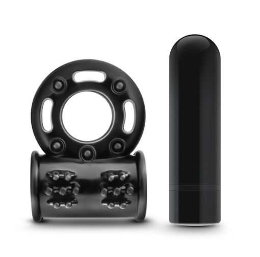 PERFORMANCE PLUS THUNDER WIRELESS REMOTE RECHARGEABLE VIBRATING COCKRING BLACK back