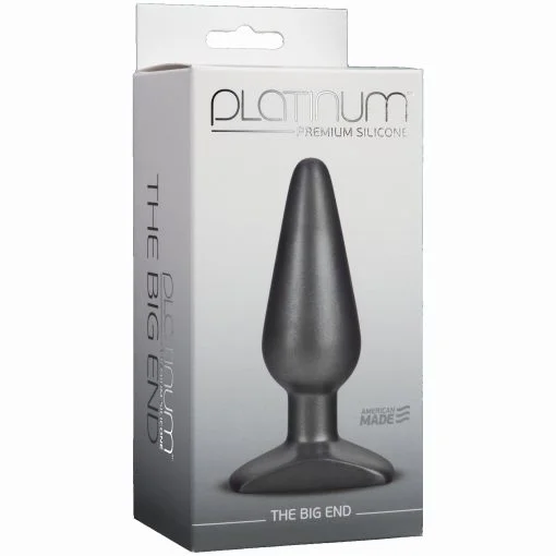 PLATINUM SILICONE CHARCOAL BIG END back