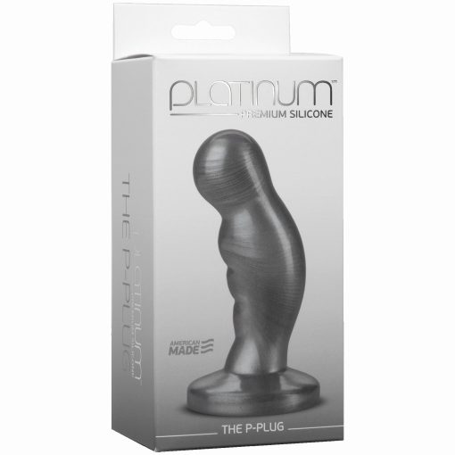 PLATINUM SILICONE P PLUG CHARCOAL back