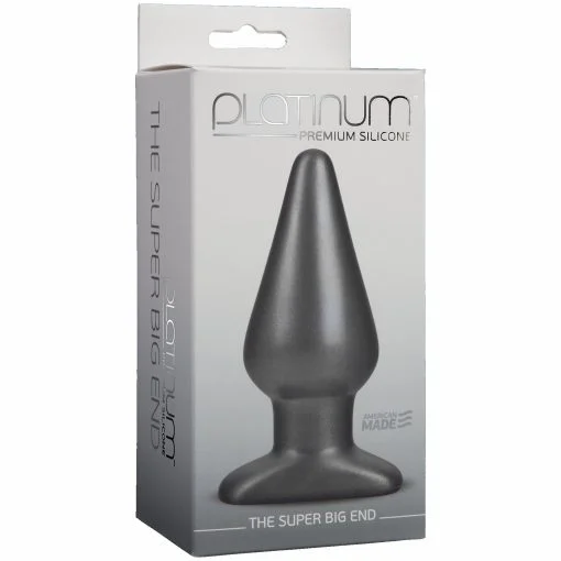 PLATINUM SILICONE SUPER BIG END CHARCOAL back