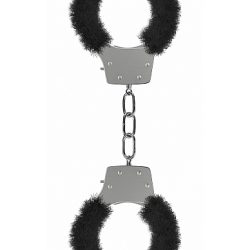 PLEASURE HANDCUFFS FURRY BLACK main