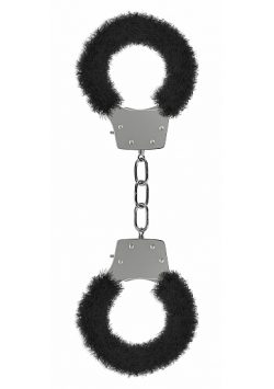 PLEASURE HANDCUFFS FURRY BLACK main