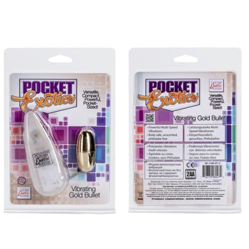 POCKET EXOTICS VIBRATING GOLD BULLET details