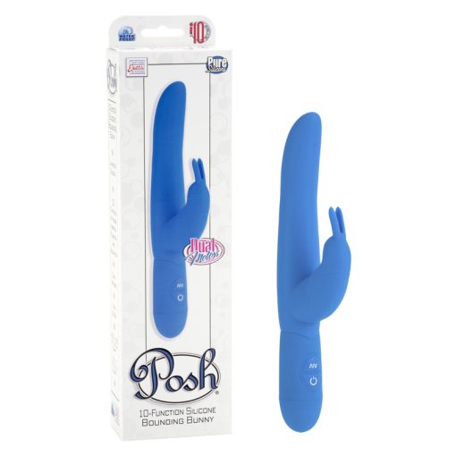 POSH 10 FUNCTION BOUNDING BUNNY BLUE back