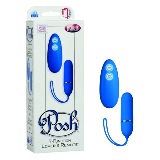 POSH 7 FUNCTION LOVERS REMOTE BLUE back