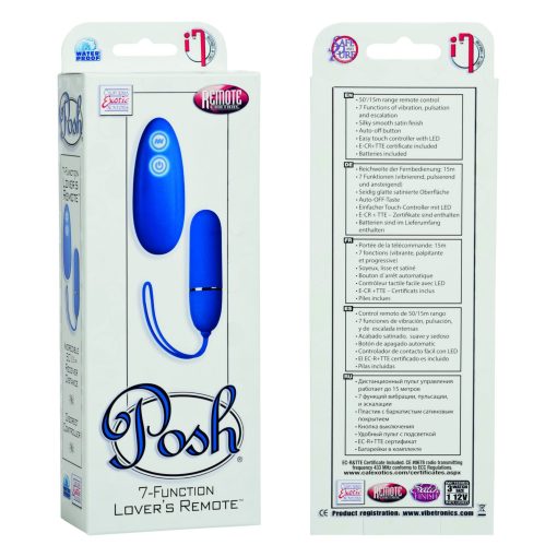 POSH 7 FUNCTION LOVERS REMOTE BLUE details