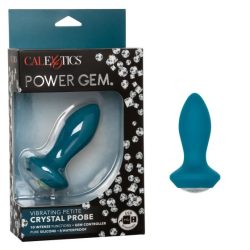 POWER GEM VIBRATING PETITE CRYSTAL PROBE- BLUE main