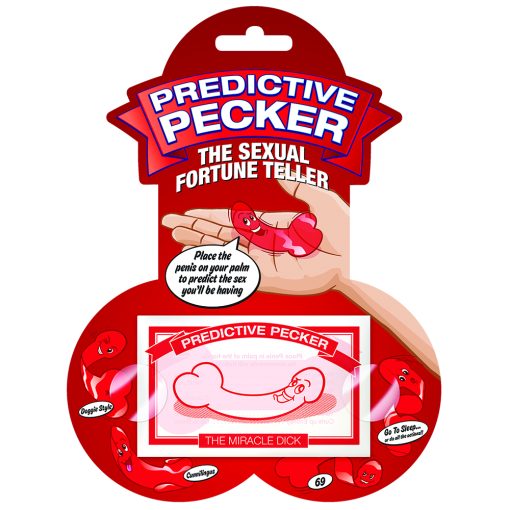 PREDICTIVE PECKER HANGING CARD back