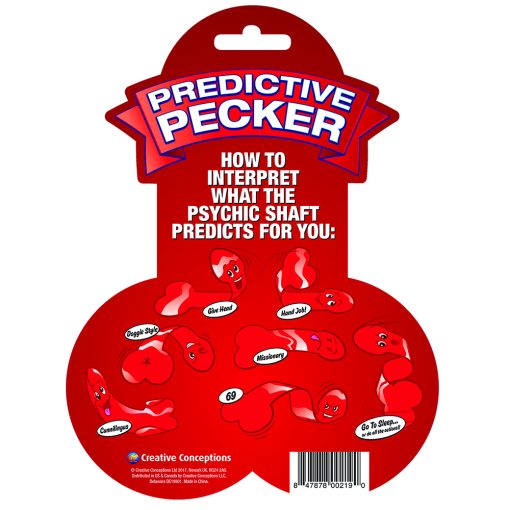 PREDICTIVE PECKER HANGING CARD main