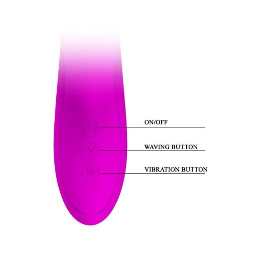 PRETTY LOVE DYLAN RABBIT VIBRATOR SILICONE 3