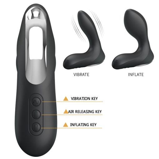 PRETTY LOVE LEONARD ANAL STIMULATOR INFLATABLE BLACK male Q