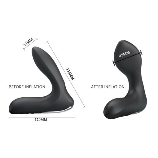 PRETTY LOVE LEONARD ANAL STIMULATOR INFLATABLE BLACK 3