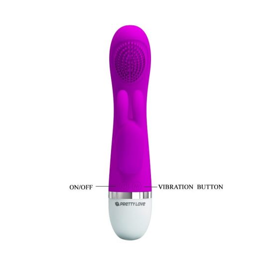 PRETTY LOVE SOG RABBIT VIBRATOR SILICONE PURPLE male Q