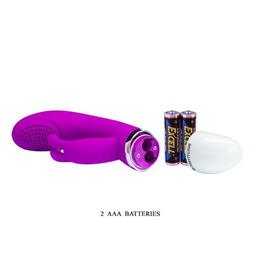 PRETTY LOVE SOG RABBIT VIBRATOR SILICONE PURPLE 2