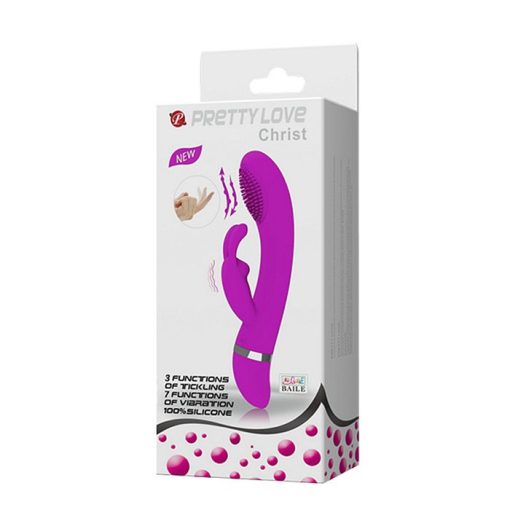 PRETTY LOVE SOG RABBIT VIBRATOR SILICONE PURPLE 3