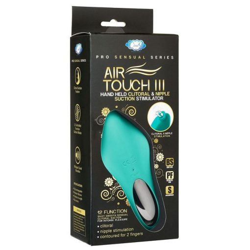 PRO SENSUAL AIR TOUCH III HAND HELD STIMULATOR TEAL (NET) back