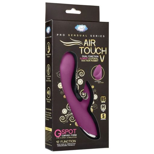 PRO SENSUAL AIR TOUCH V G SPOT DUAL FUNCTION CLITORAL SUCTION RABBIT male Q