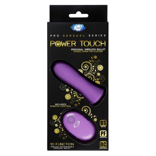 PRO SENSUAL POWER TOUCH BULLET W/ REMOTE CONTROL PURPLE main