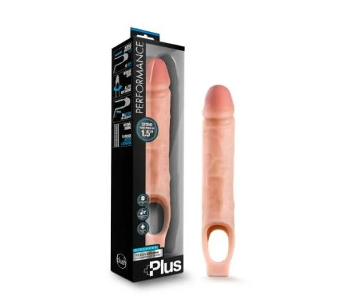 Performance 10 inches Cock Sheath Penis Extender Beige 1