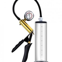Performance VX6 Penis Pump Pistol & Gauge Clear Main