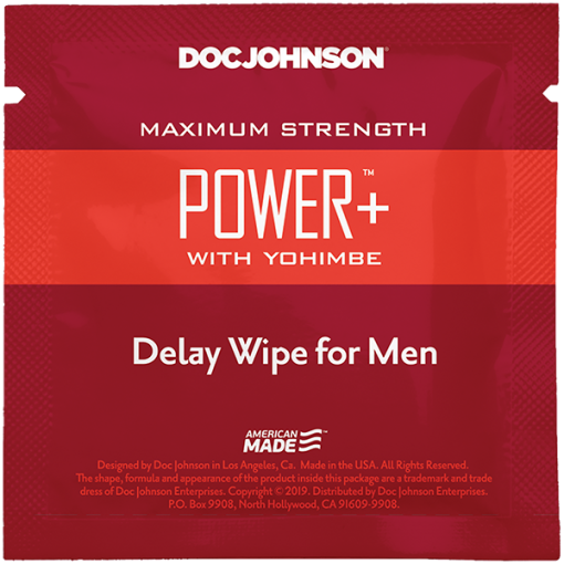Power + Delay Wipes With Yohimbe 10 Pack Main