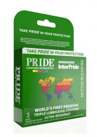 Pride Dotted Pleasure Latex Condoms Pack Of 3 Main