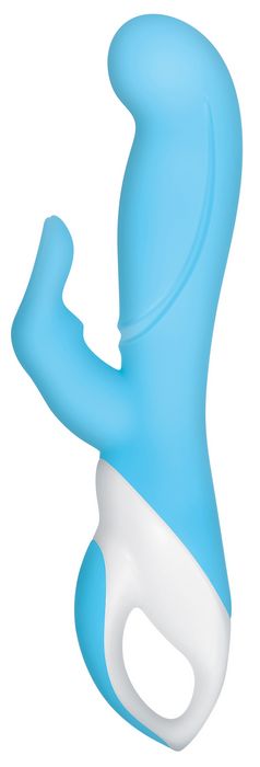 RAGING RABBIT RECHARGEABLE SILICONE SMALL BLUE details