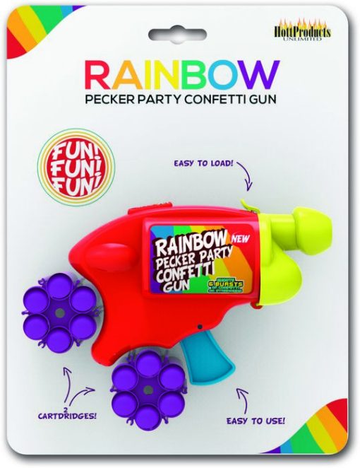 RAINBOW PECKER CONFETTI GUN back