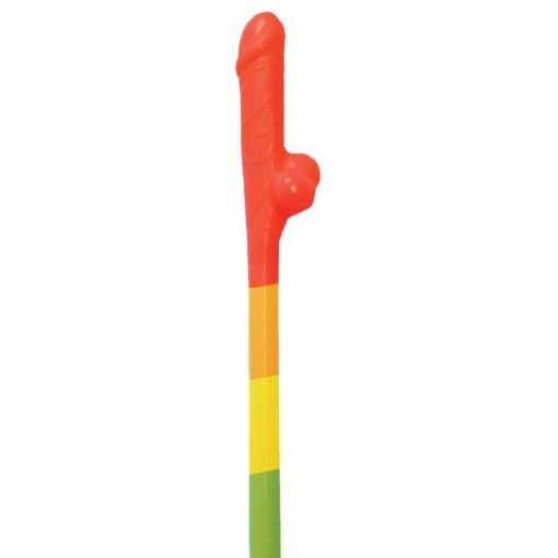 RAINBOW PECKER STRAWS 10PK back