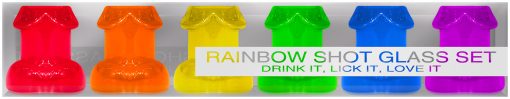 RAINBOW SHOT GLASS SET 6PC main