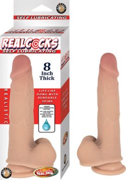 REALCOCKS SELF LUBRICATING 8IN THICK FLESH main