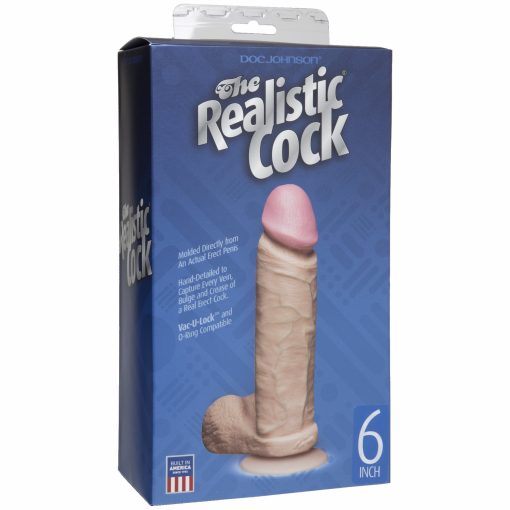 REALISTIC COCK 6IN BX details