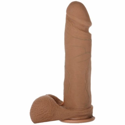 REALISTIC COCK ULTRASKYN BROWN 8IN BX main