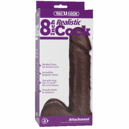 REALISTIC DONG-8IN BLACK BX main