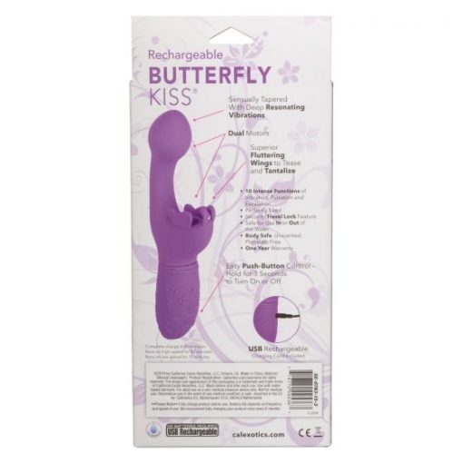 RECHARGEABLE BUTTERFLY KISS PURPLE male Q