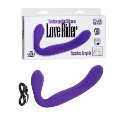RECHARGEABLE LOVE RIDER STRAP ON PURPLE main