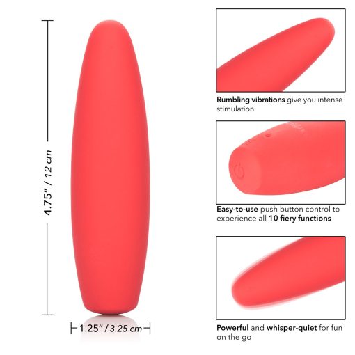 RED HOT FLAME CLITORAL FLICKERING MASSAGER details