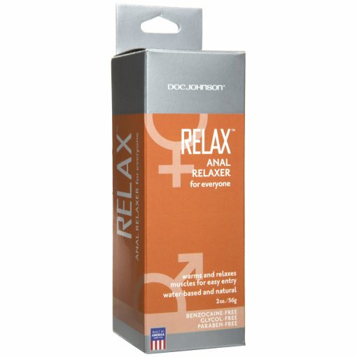 Relax anal relaxer cream 2 oz back