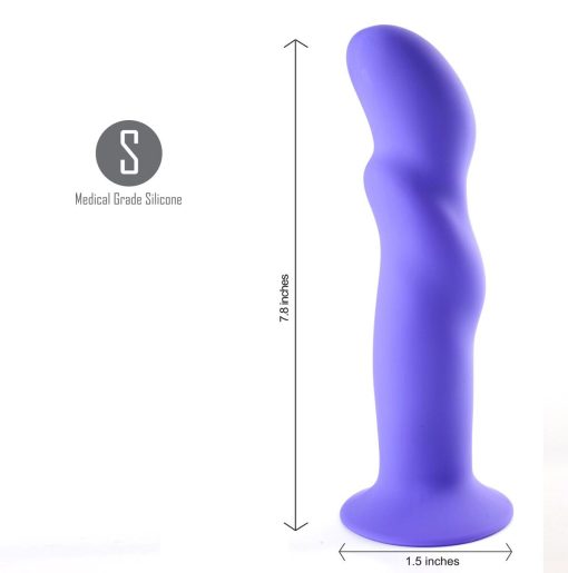 RILEY SILICONE PURPLE DONG details