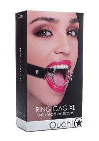 Ouch Ring Gag XL Black O/S